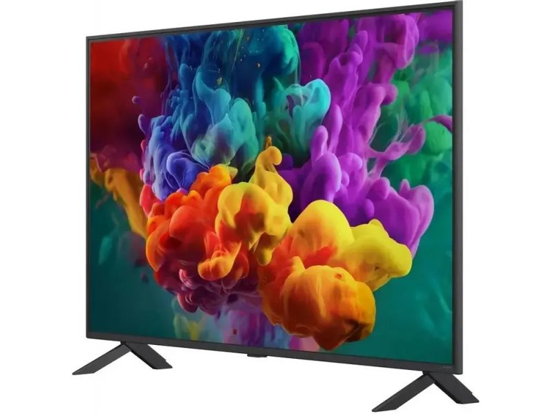 LG 55QNED85B6C перспективный вид — тонкий корпус 3 см глубины без подставки