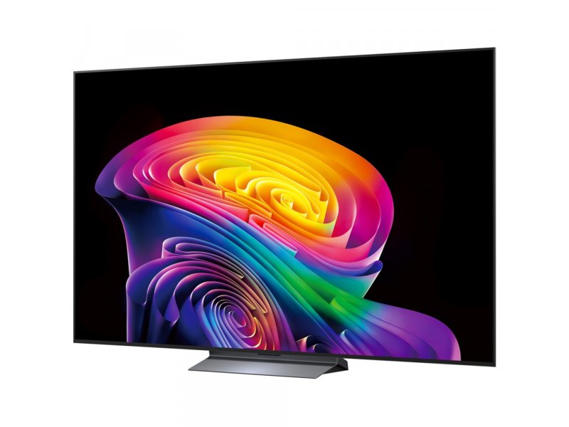 LG OLED65C6RLA боковой вид слева &mdash; тонкий профиль 4 см и компактная подставка