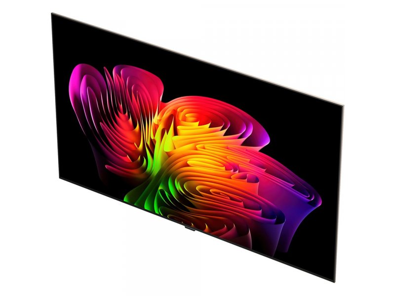 LG OLED77W69RLA — минимальная толщина корпуса серии W, вид в перспективе