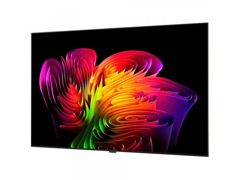 LG OLED83W69RLA вид под углом — ультратонкий корпус 2 см и беспроводная подставка