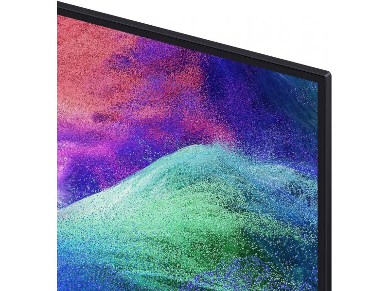 Samsung MRE65R85H EU — крупный план верхней части экрана, минимальные рамки и качество Micro RGB панели