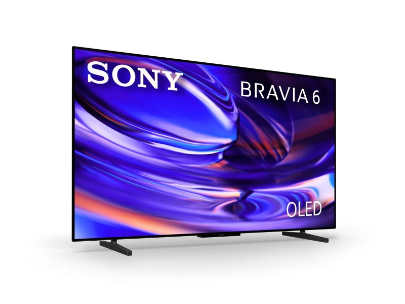 Sony K-48A60 боковой вид — тонкий OLED-корпус 4 см на подставке