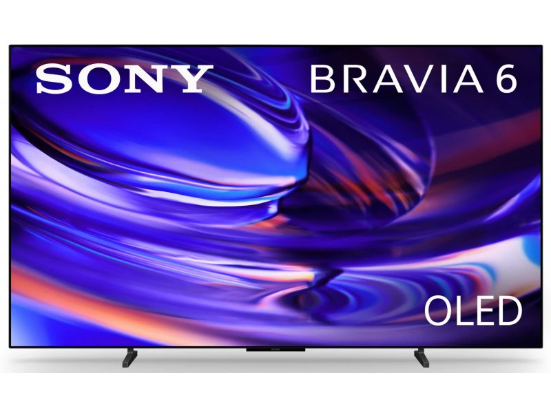Sony K-65A60 65 дюймов вид спереди, OLED-панель с демонстрацией качества изображения