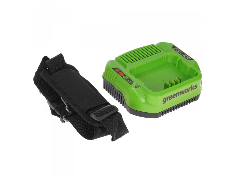 Greenworks GD60LTK4 аккумулятор 60V и мягкий чехол-ремень для ношения из комплекта