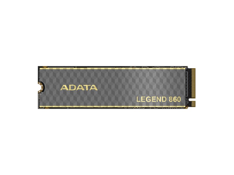 ADATA Legend 860 2 ТБ второй ракурс сверху стандартное положение накопителя M.2 2280