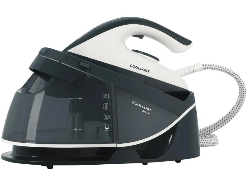 Coolfort CF-3420 парогенератор керамическая подошва вид спереди с панелью управления