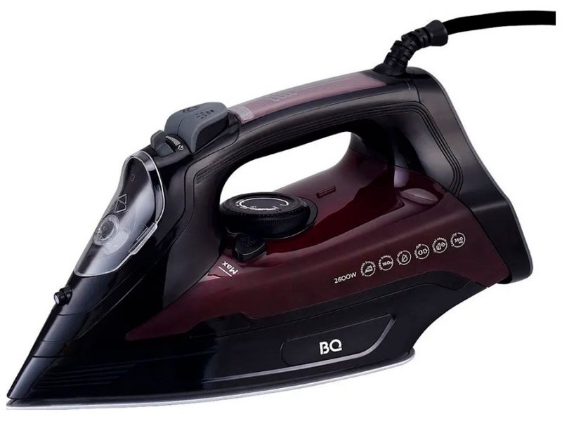 BQ SI1003 паровой утюг чёрно-красный с керамической подошвой EasyGlide Pro