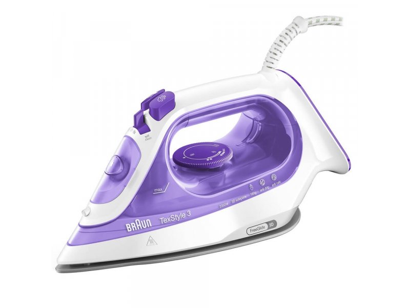 Braun SI3042VI фиолетовый паровой утюг с керамической подошвой