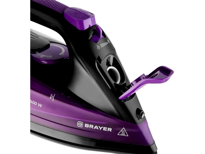 Brayer BR4016 — вид сбоку, форма корпуса и рукоятки утюга