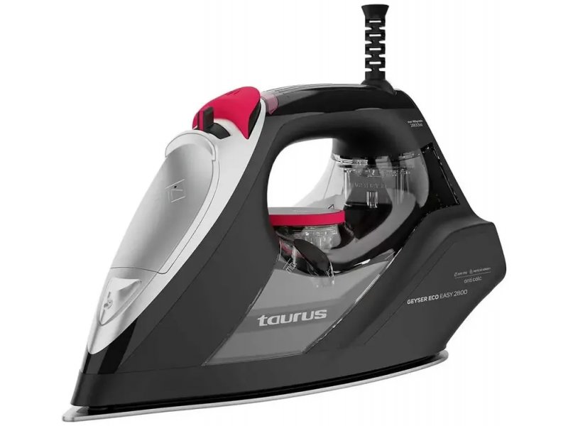 Taurus Geyser Eco Easy 2800 черный &mdash; вид спереди, керамическая подошва, резервуар 300 мл