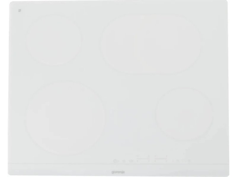 Gorenje ECT643WCSC встраиваемая варочная панель белая 60 см вид спереди
