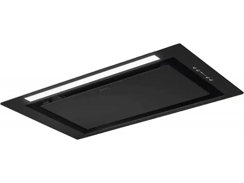 Elica Lane Sensor BLMAT/A/52 встраиваемая вытяжка черная — вид в интерьере, минималистичный дизайн