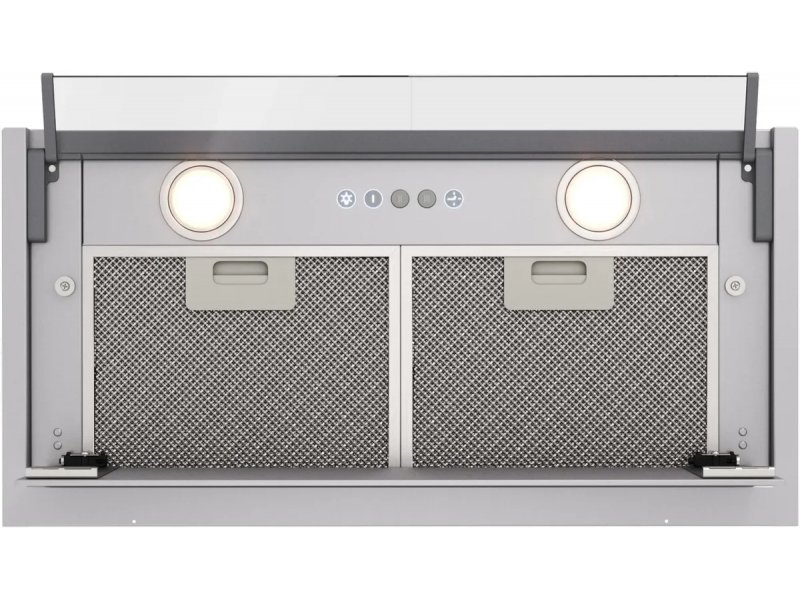 Elikor Sense 60П-1000 хром полностью встроенная в шкаф прямой фасад два светильника панель управления