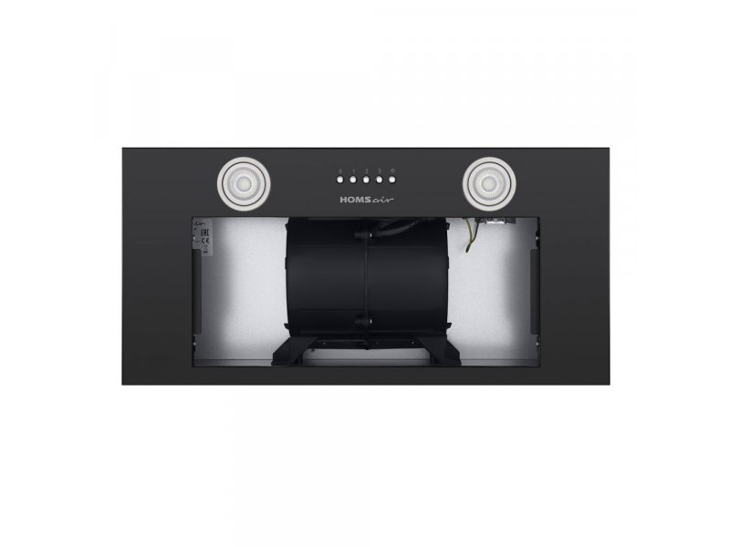 Homsair Camelia Power 60 Black внутренняя конструкция — мотор и фильтрующие элементы