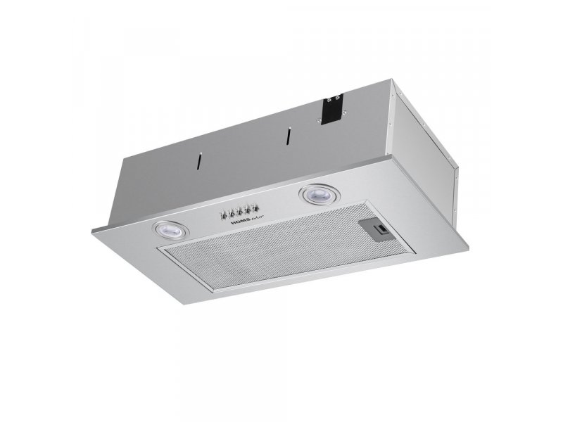 Homsair Camelia Power 60 Inox встраиваемая вытяжка серебристый корпус сетчатый фильтр LED-подсветка