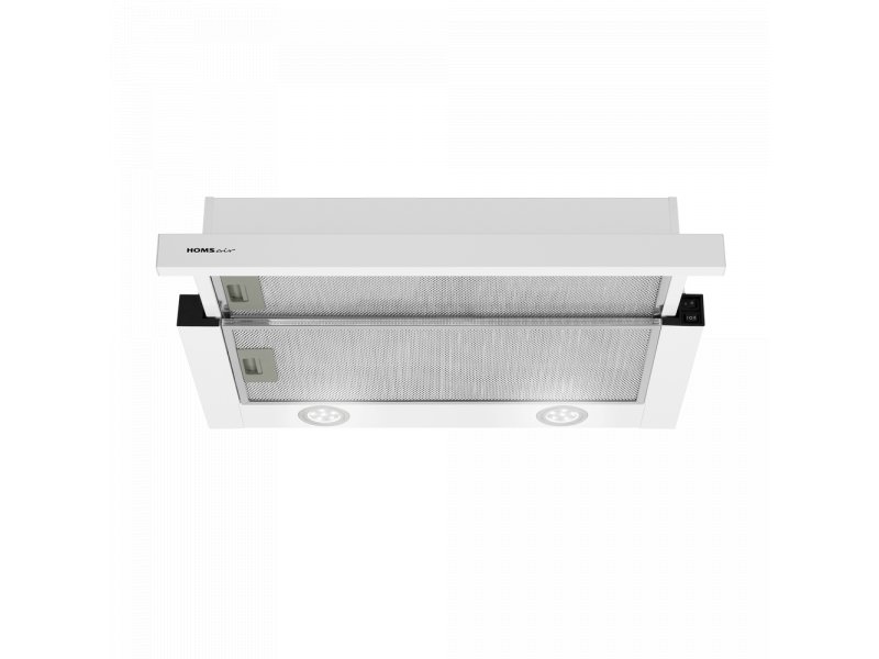 Homsair Flat 60 White выдвинутая панель фильтра конструкция механизм направляющие