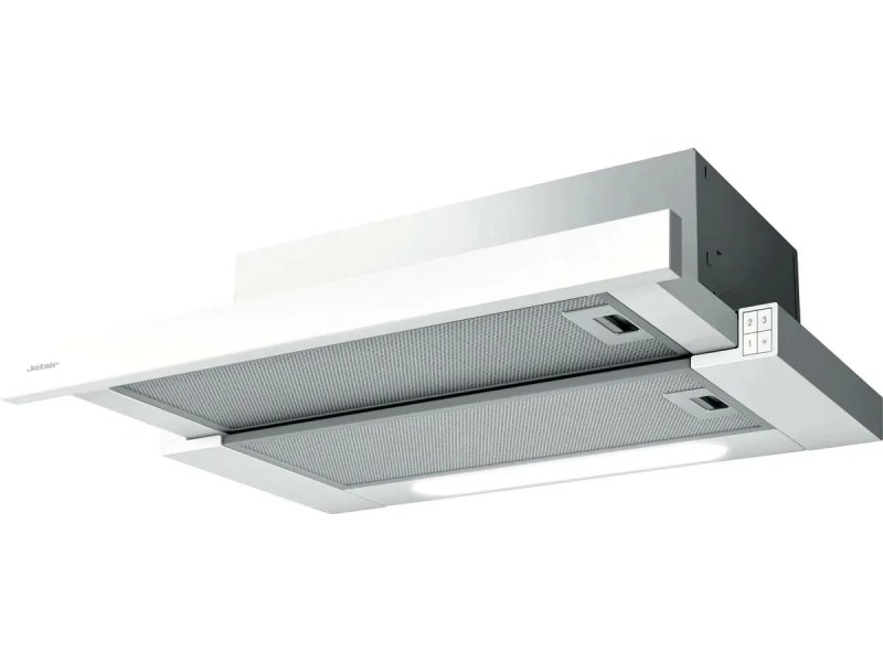 Jet Air Aurora LX/WH/F/60 встраиваемая вытяжка белая — общий вид в установленном положении