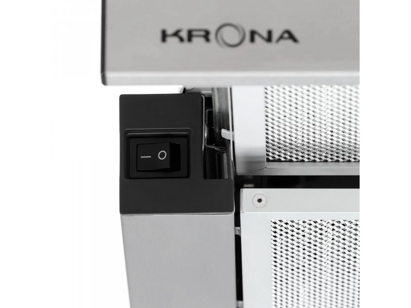 Krona Kamilla T 600 — боковая панель с логотипом Krona и кнопкой включения
