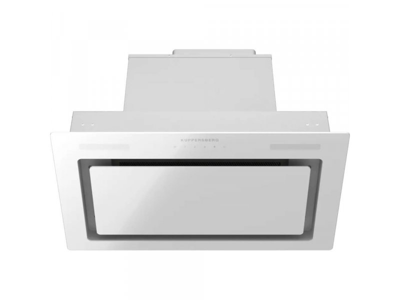Kuppersberg High-Tech Inflat 60 W белый встроенная вытяжка в кухонном гарнитуре вид спереди