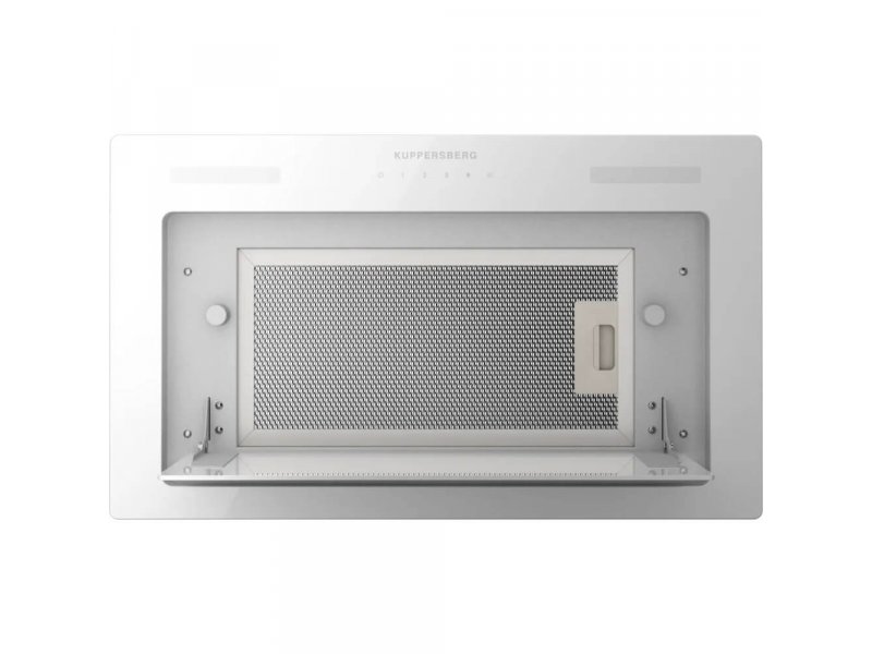 Kuppersberg High-Tech Inflat 60 W металлический жиропоглощающий фильтр внутри вытяжки вид снизу
