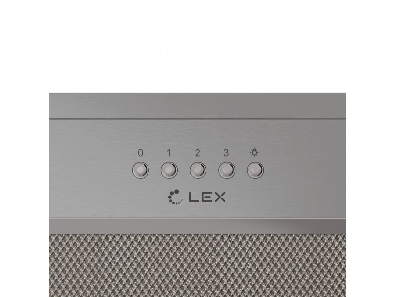 LEX Hyper 900 IX панель управления пять кнопок регулировки скоростей 0 1 2 3 и режим освещения логотип LEX
