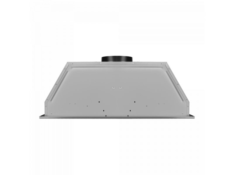 Maunfeld Crosby Light 70 &mdash; вид снизу, монтажные отверстия и вентиляционные прорези корпуса из нержавеющей стали, боковой профиль