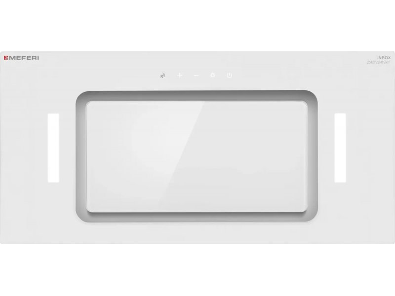 Meferi Power INBOX60WH Glass закрытая белая стеклянная панель вид спереди