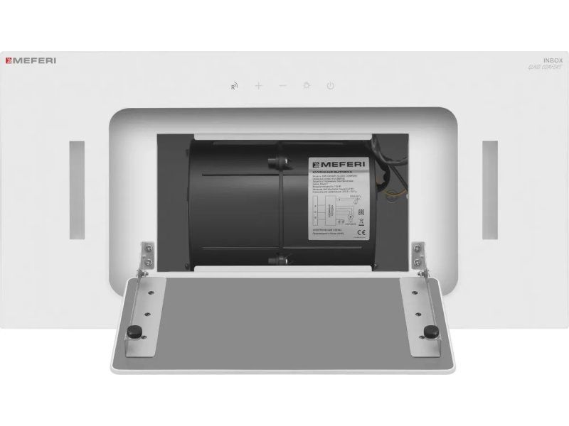 Meferi Power INBOX60WH Glass внутренние компоненты двигатель и электрическая разводка