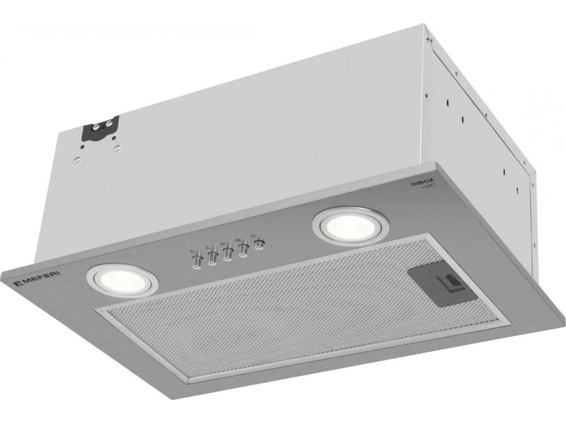 Meferi Light Inbox45IX встраиваемая вытяжка 45 см нержавеющая сталь — вид в перспективе