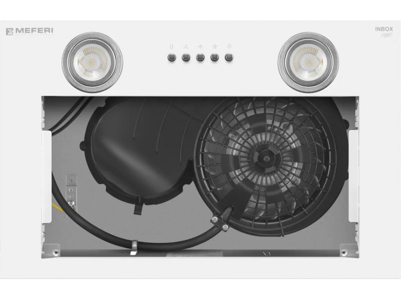 Meferi Light Inbox45WH внутренние компоненты мотор вентилятор воздуховод одномоторная конструкция