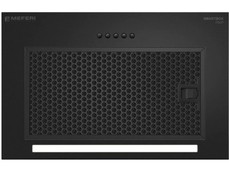 Meferi Power SmartBox45BK фронтальная панель управления кнопки логотип подсветка