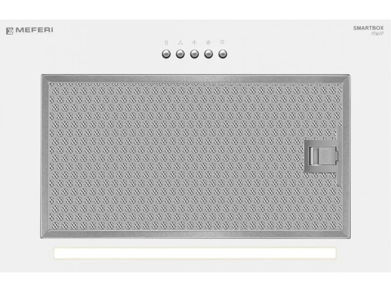 Meferi Power SmartBox45WH кнопки управления скоростями и режимами крупный план металлический фильтр