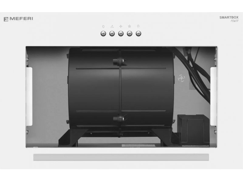 Meferi Power SmartBox45WH внутреннее устройство одномоторный двигатель воздуховод кабель питания