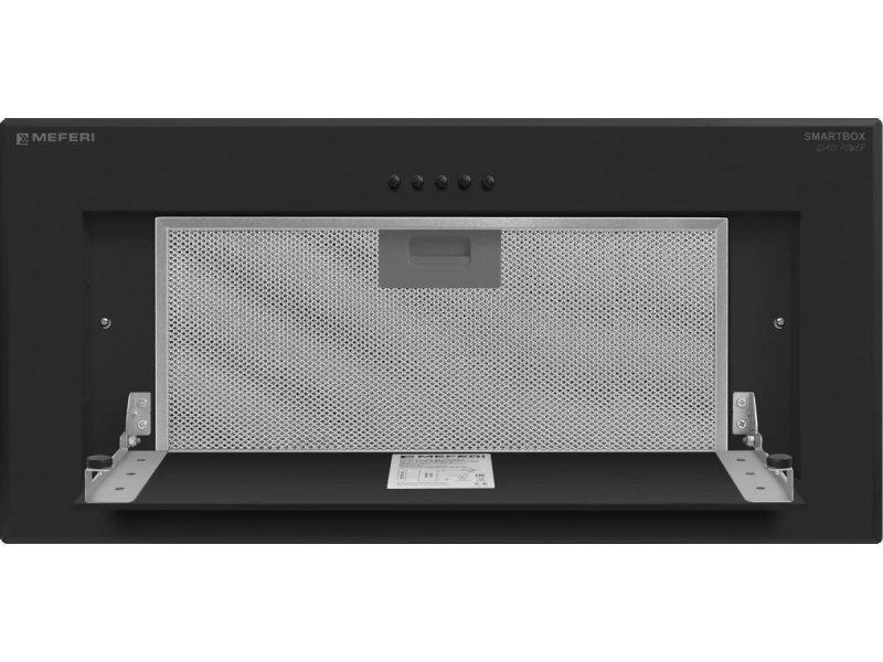 Meferi Power Smartbox60BK Glass вид снизу металлический жировой фильтр сетка крепления для установки