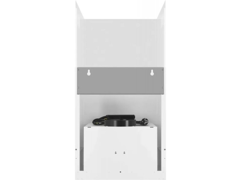 Meferi Roombox Comfort 40WH вид сзади &mdash; внутренняя конструкция, крепёжные элементы и кабель питания с вилкой
