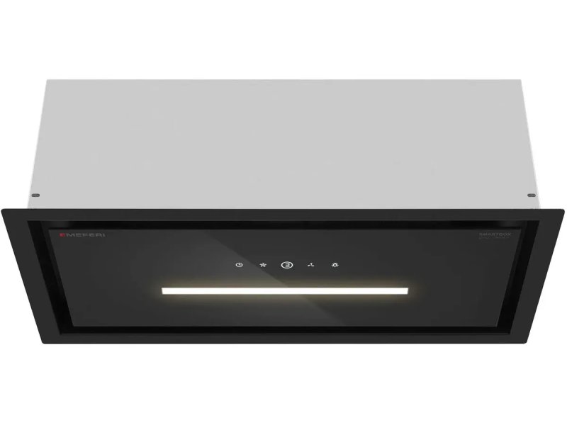 Meferi Smartbox Glass Comfort 60BK &mdash; сенсорная панель управления с иконками и LED-подсветкой, вид спереди