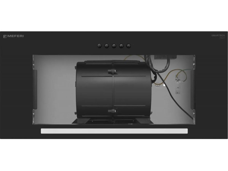 Meferi SMARTBOX60BK Power внутренняя конструкция двигатель алюминиевые воздуховоды электрокабель