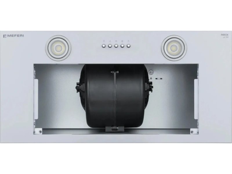 Meferi Ultra InBox60WH внутренний мотор-вентилятор — одномоторная компоновка, металлические направляющие