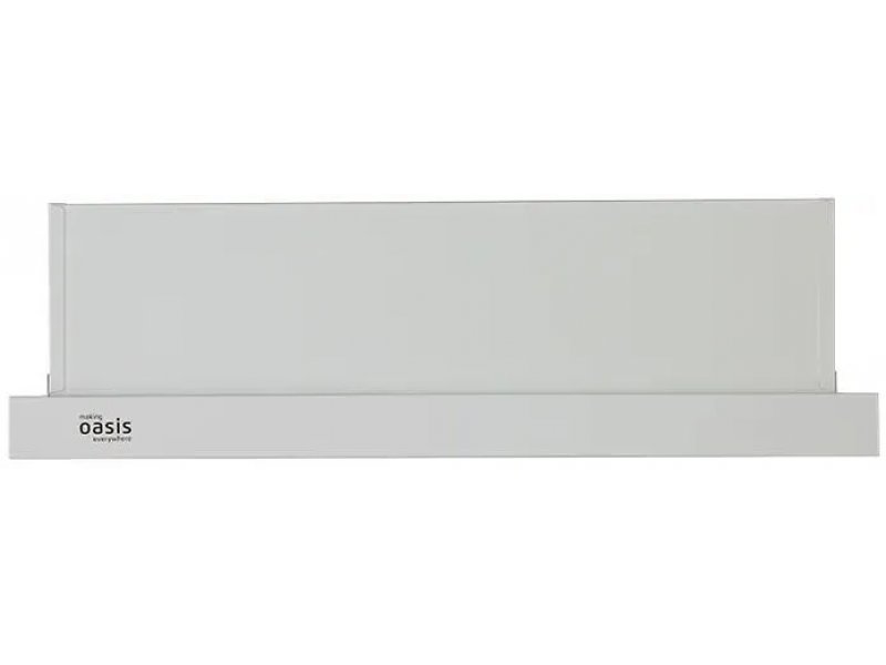 Oasis UV-60W F белый вид спереди в сложенном состоянии фронтальная панель минималистичный дизайн