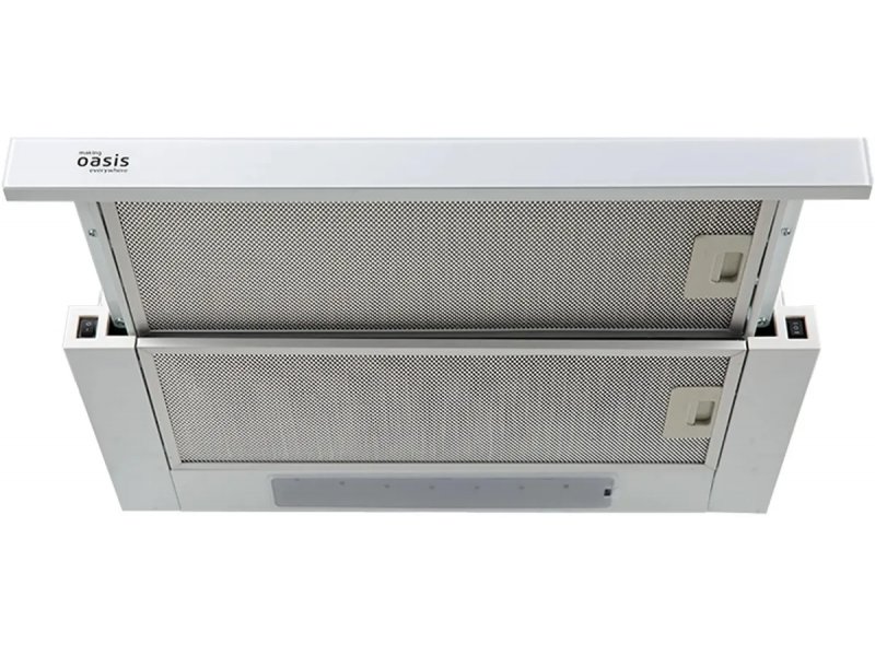 Oasis UV-60WG F вид сверху полностью раскрытая кнопки управления сетчатые фильтры двухступенчатая фильтрация