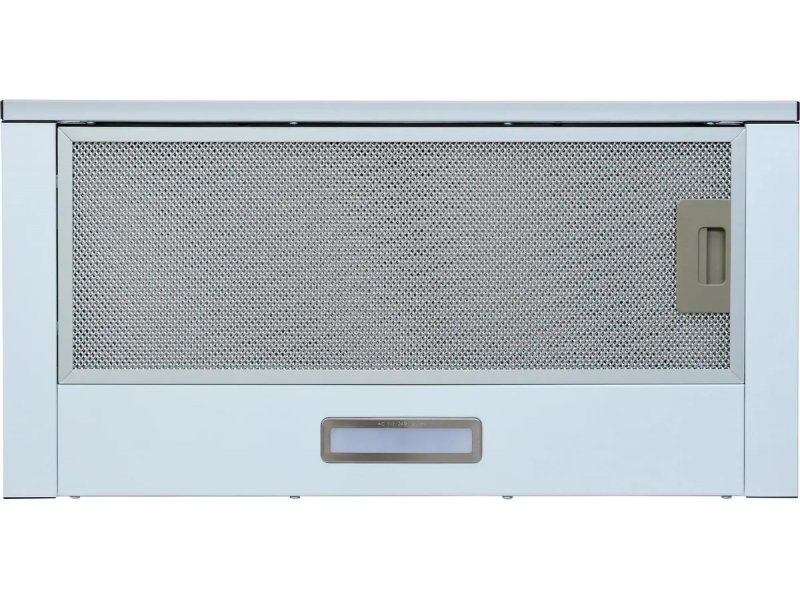 Oasis VT-60W фронтальный вид полностью выдвинутый козырёк сетчатый жиропоглощающий фильтр панель управления в центре
