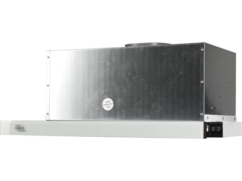 Oasis VT-60WG F боковой профиль, кнопки управления на панели, белый корпус