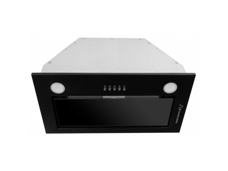 Schaub Lorenz SLD EY5210 встраиваемая вытяжка черная — вид спереди с LED-подсветкой