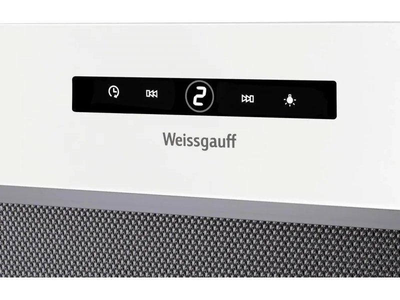 Weissgauff Box 1200 WH крупный план сенсорной панели кнопки включения и управления яркостью