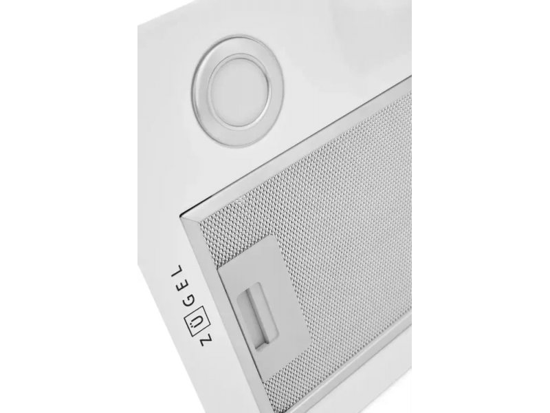 Zugel ZHI523W &mdash; боковой профиль с LED-лампой, металлической сеткой жирового фильтра и рукояткой снятия