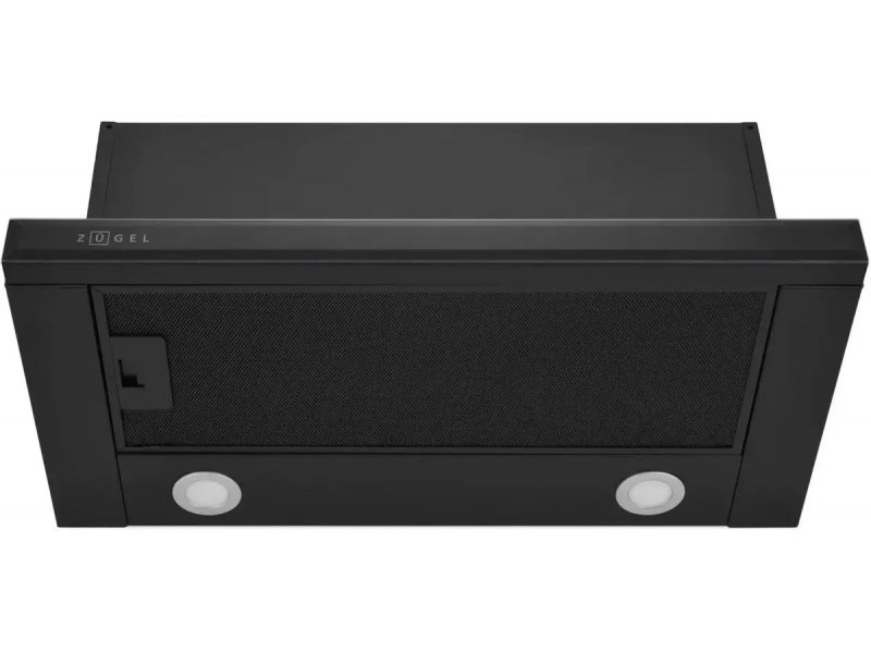 Zugel ZHT651GB фронтальный вид в сложенном состоянии &mdash; два встроенных светильника и логотип бренда на верхней панели