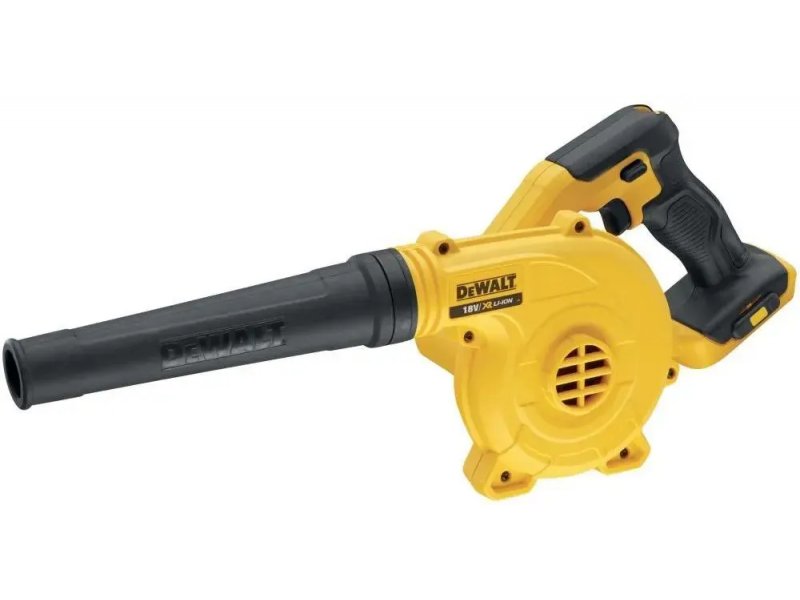 DeWalt DCV100 аккумуляторная воздуходувка 18 В с удлинительным соплом жёлто-чёрный корпус