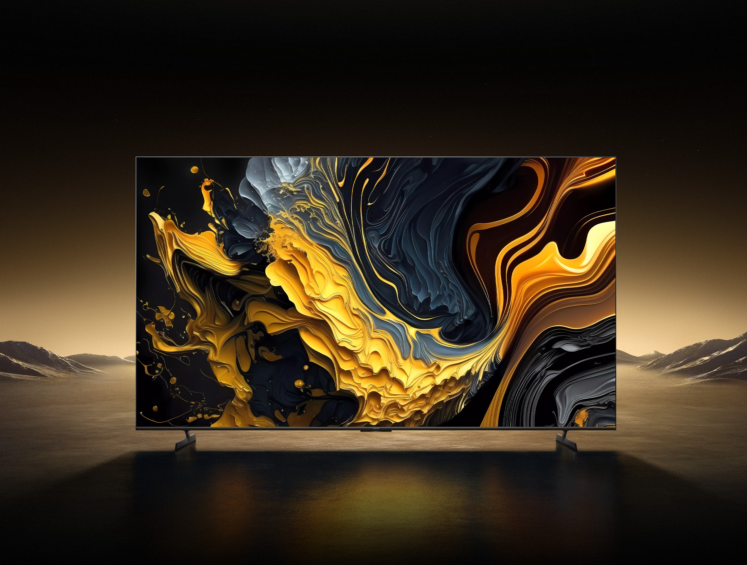 Xiaomi TV Max 85 2025 — вид спереди, 85-дюймовый QLED-экран