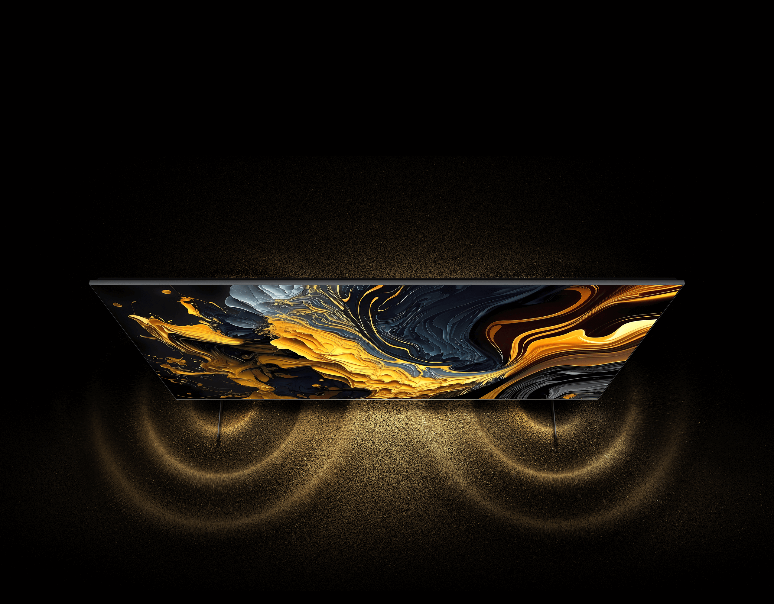 Xiaomi TV Max 85 2025 — дизайн корпуса, тонкие рамки, вид сбоку