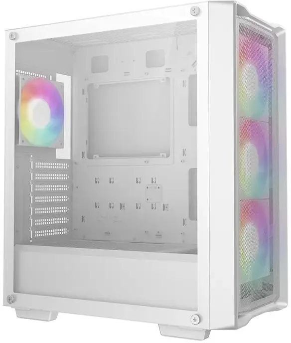 DeepCool CC560 MESH V2 внутренняя компоновка кабель-менеджмент и ARGB-вентиляторы